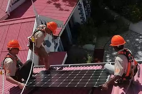 Seguridad durante el montaje instalación fotovoltaica