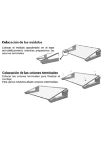 Manual de montaje de las placas solares y los soportes de hormigón