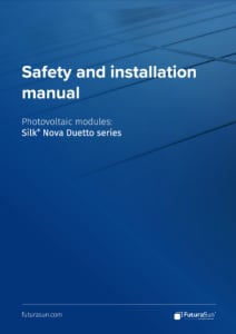 Manual de Instalación de paneles solares FuturaSun Silk Nova Duetto