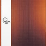 Placa solar de color Teja Naranja FuturaSun Silk Nova Orange (anverso-reverso)