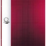 Placa solar de color rojo FuturaSun Silk Nova Red (anverso-reverso)