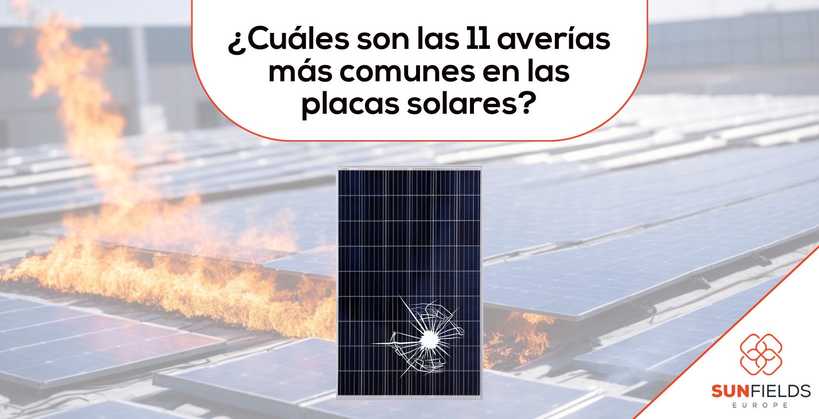 Averías en paneles solares