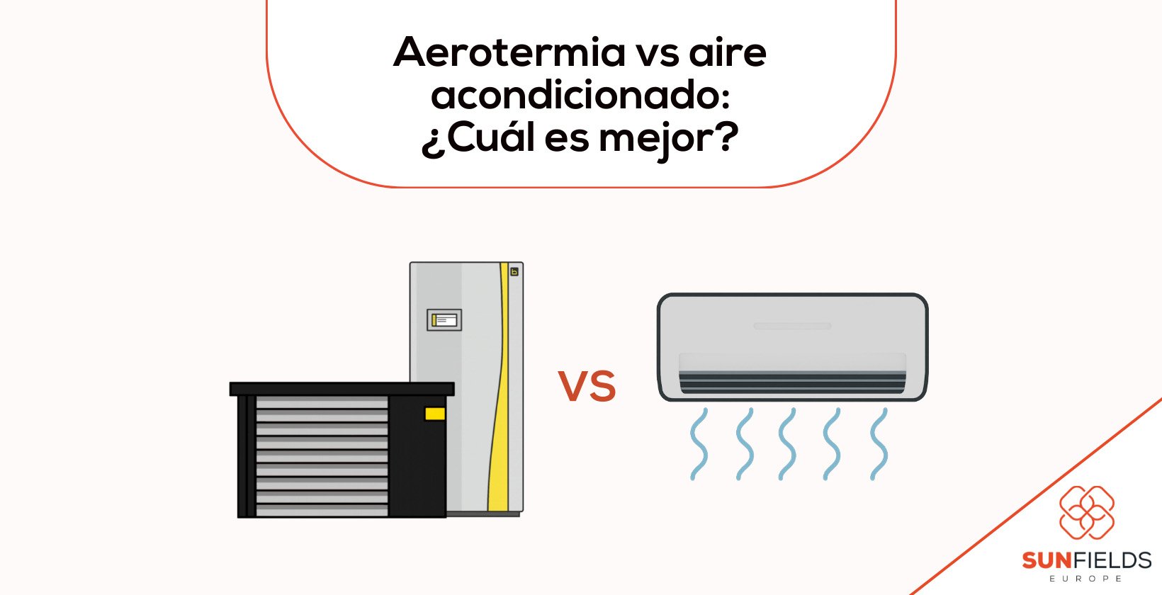 Aerotermia versus aire acondicionado