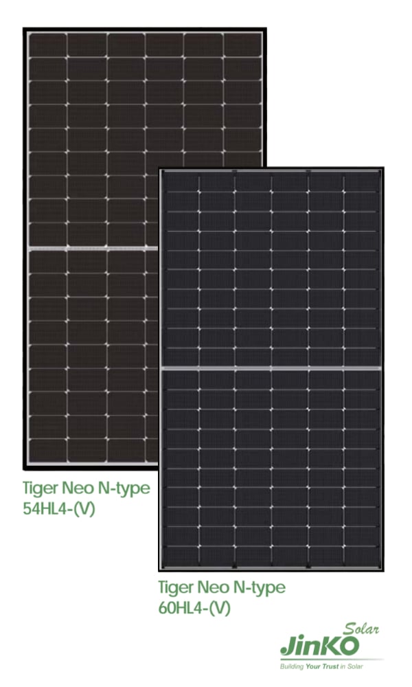 Panel Solar Jinko Tiger Neo 54HL4 y 60HL4