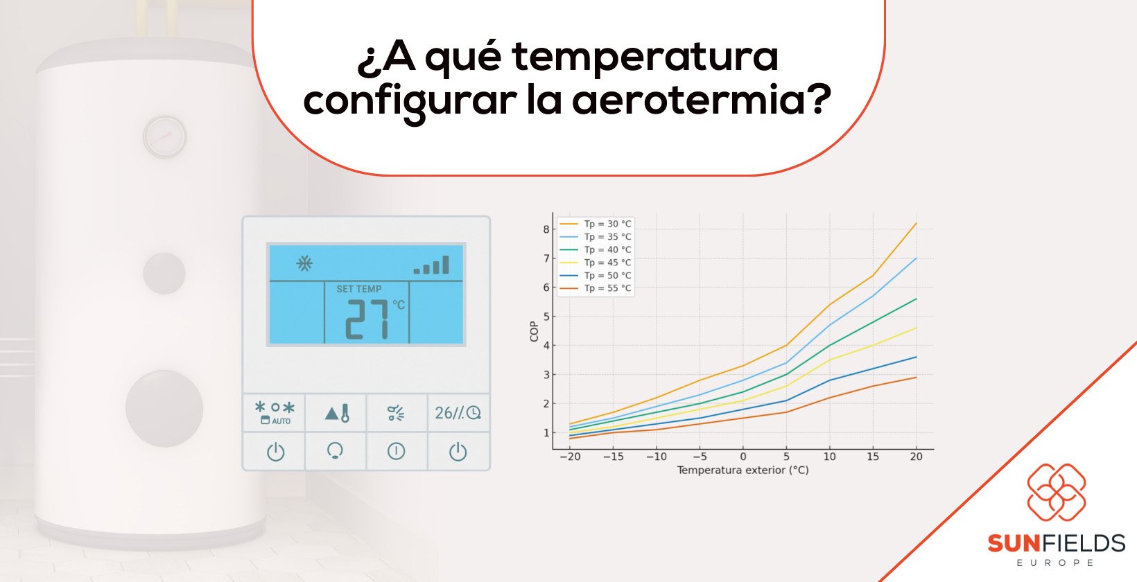 qué temperatura de consigna poner en aerotermia