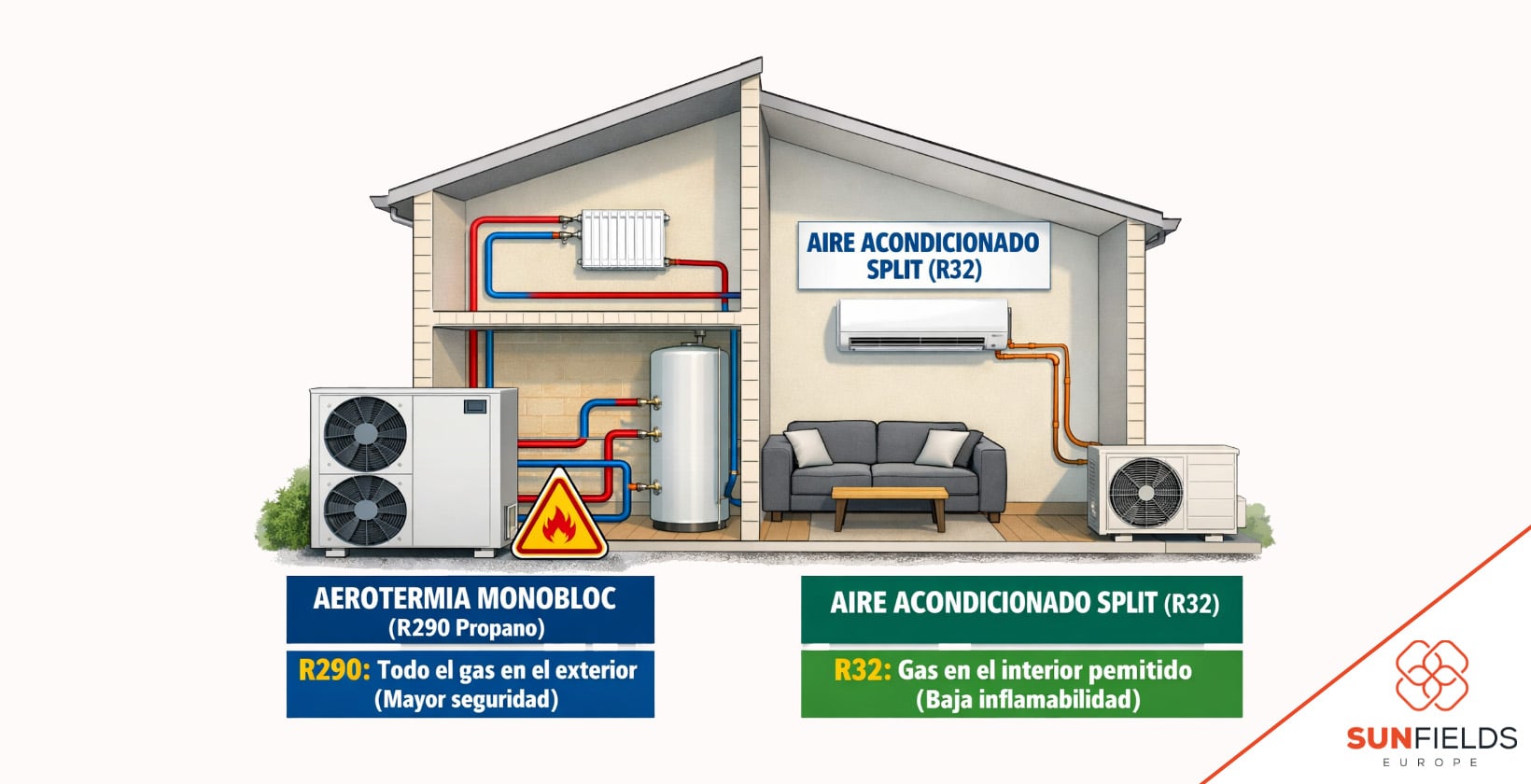 usos del r290 y del r32