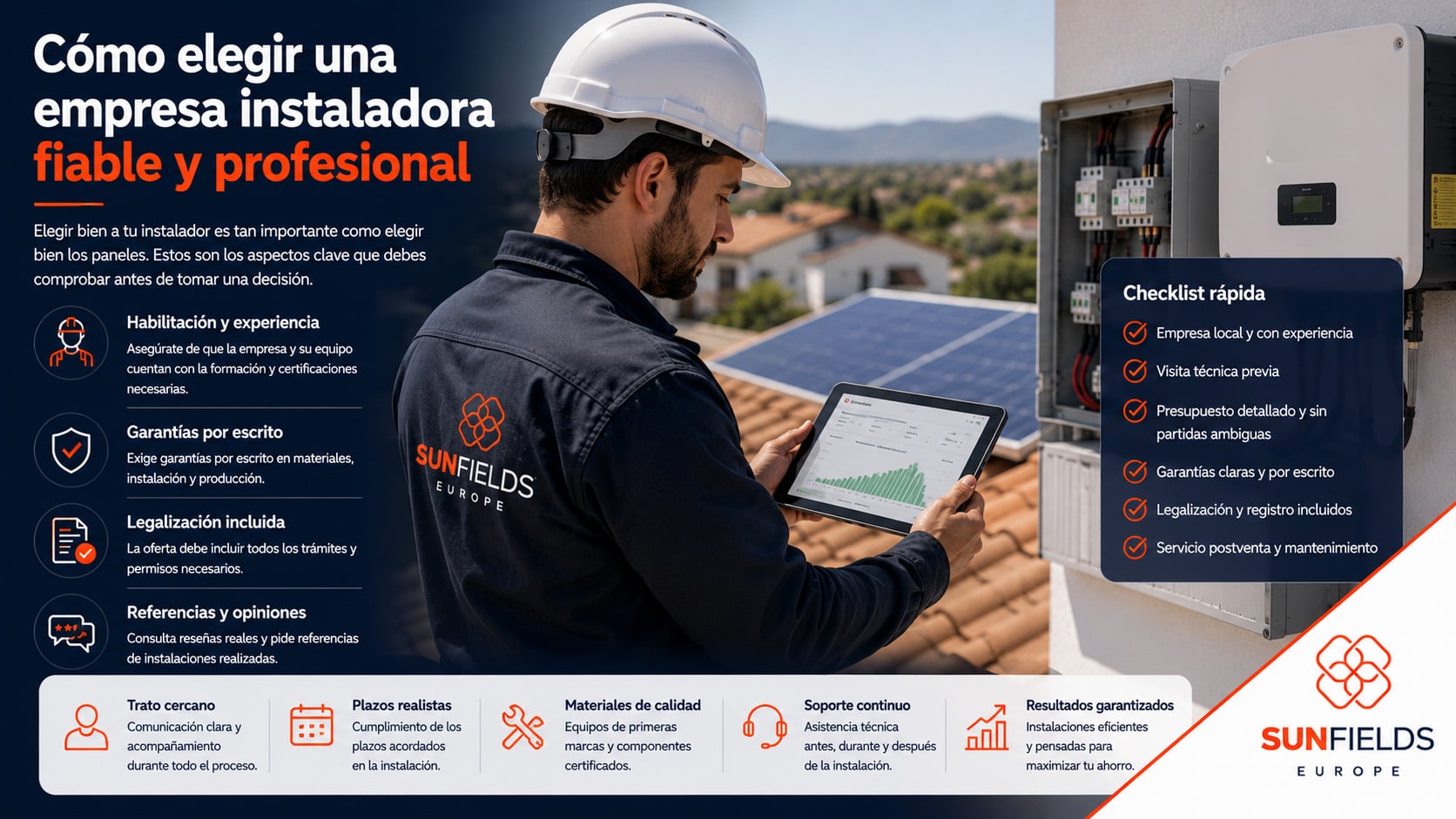 como escoger un buen instalador de placas solares